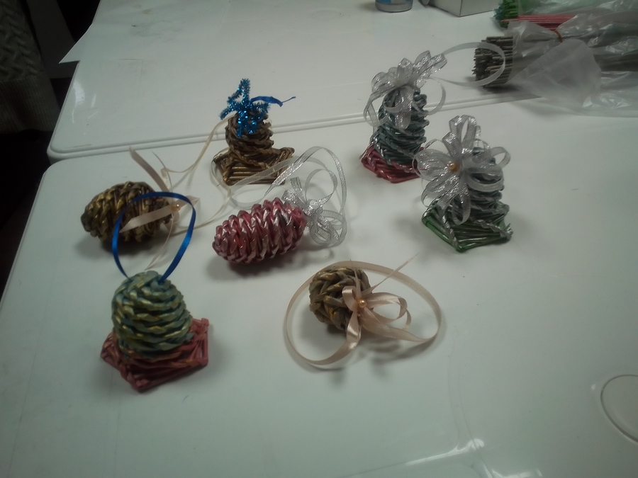 Мастер-класс "Плетение новогодних игрушек" прошёл на УРА!